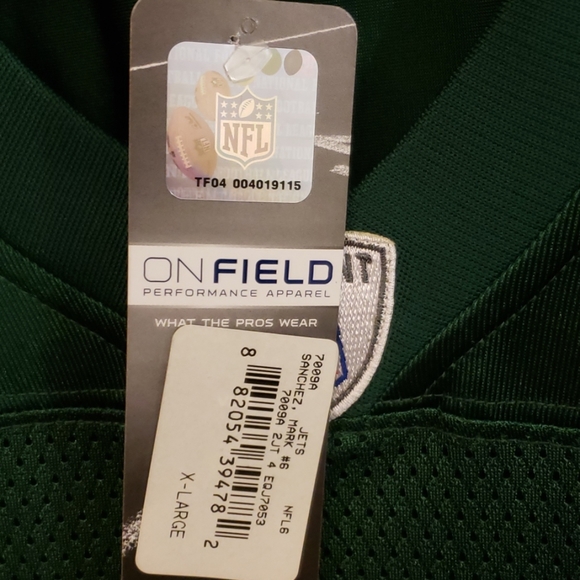 NFL EQUIPMENT ONFIELD SANCHEZ #6 - Picture 3 of 8